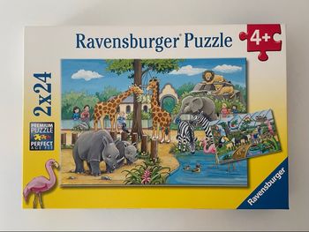 🧩 Puzzles Ravensburger Zoo  – 2 x 20 pièces – Très bon état