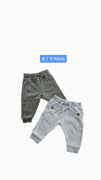 Lot de 2 pantalons 9 mois