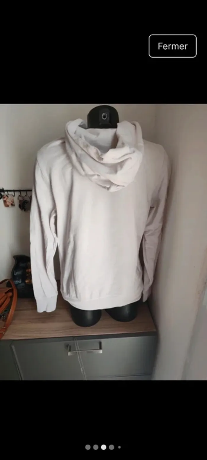 Sweat tommy hilfiger blanc taille s - photo numéro 3