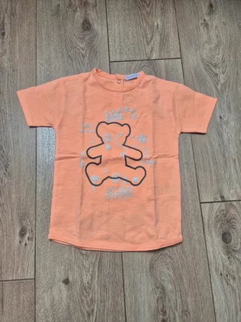 Tee-shirt MC orange fluo lulu castagnette 4 ans neuf