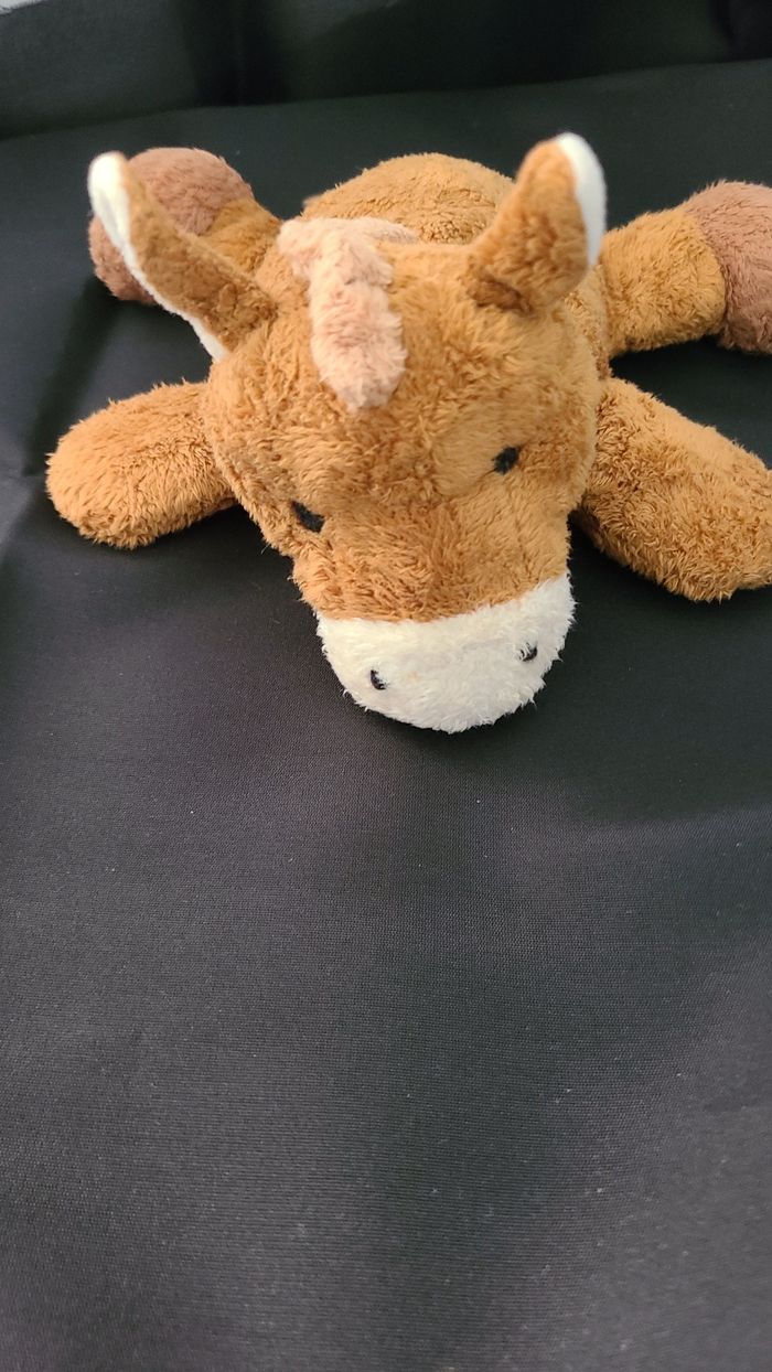 doudou cheval poney couché nicotoy - photo numéro 2