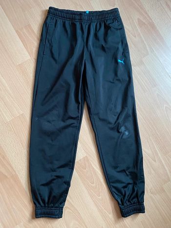 Beau pantalon/jogging noir Puma T. 9-10 ans/140 cm garçon