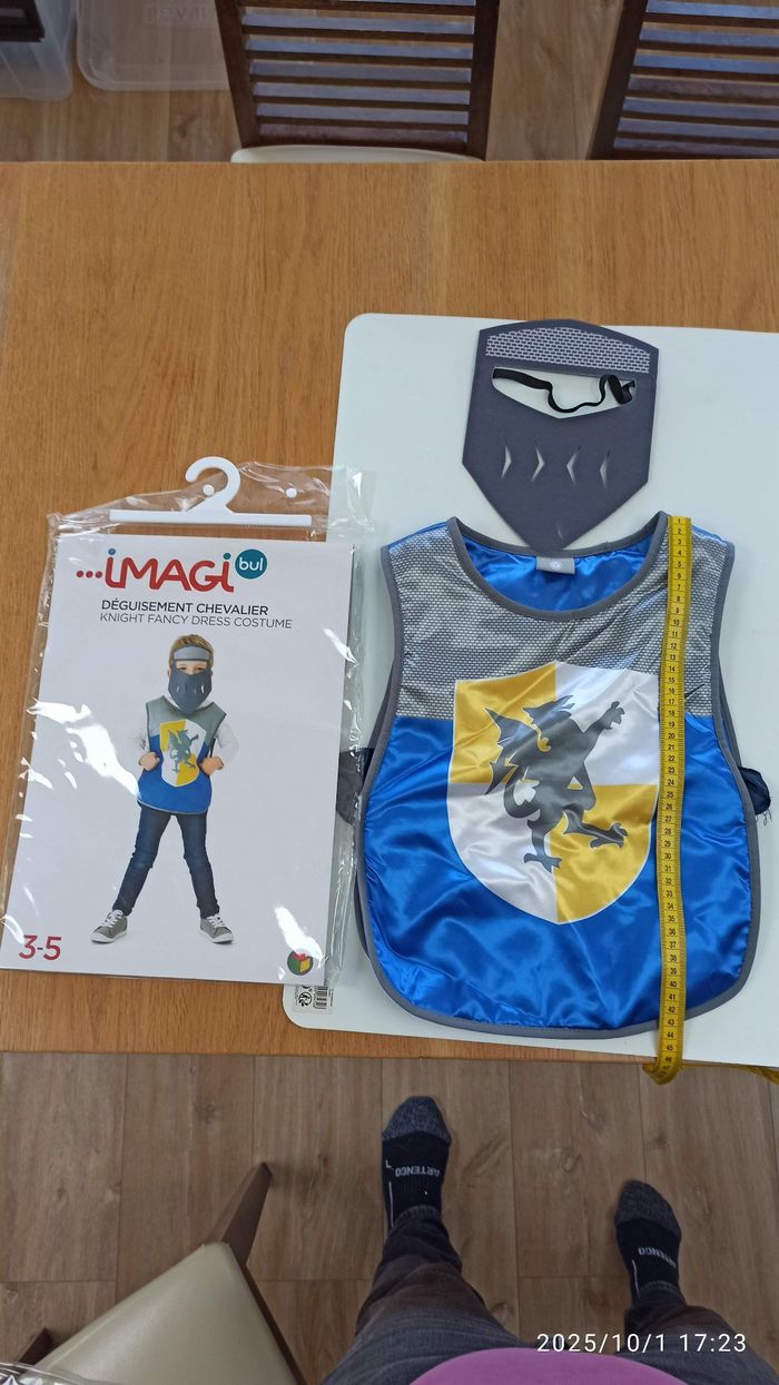 Déguisement chevalier Oxybul 3 a 5 ans