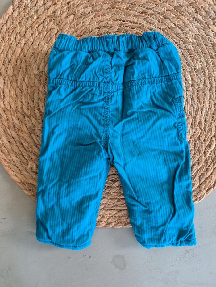 Pantalon doublé garçon 1 mois Orchestra bleu comme neuf - photo numéro 3