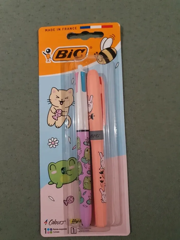 Lot stylos bic et feutre point 88 stabilo - photo numéro 6