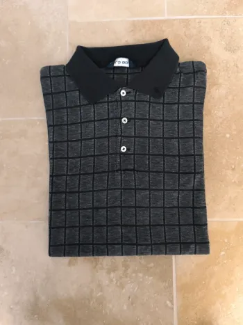 Polo Ralph Lauren Golf homme L a carreaux noir et gris