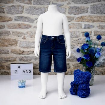 Bermuda en jean skinny bleu Garçon taille 7 ans marque Okaidi 🎸