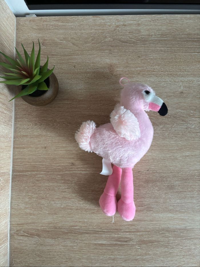 Peluche flamand rose - photo numéro 3