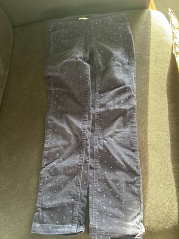 Jean effet velours et étoiles 