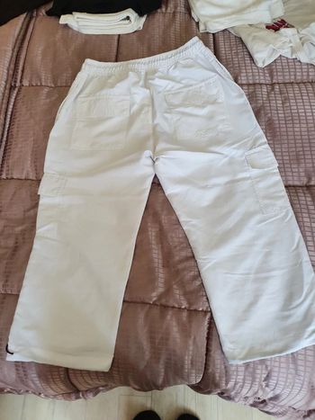 Pantalon blanc de plage taille s