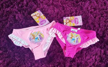lot de 2 culottes de bain princesses disney