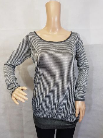 Zara - Pull en mailles fines et argentées