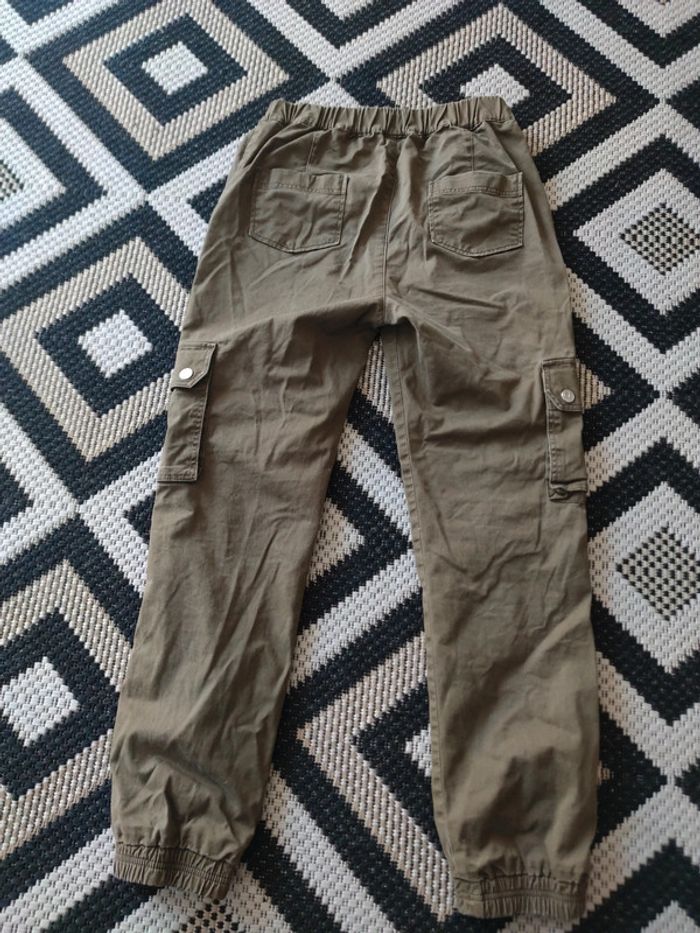 Pantalon cargo en gabardine taille 12 petit bateau - photo numéro 4