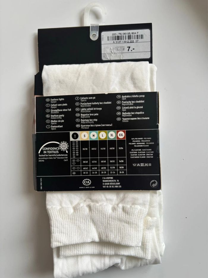 Legging 50 deniers blanc TM - photo numéro 3