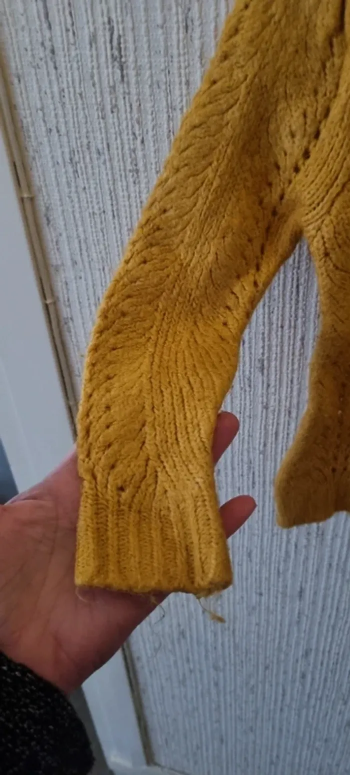 Pull chaud moutarde taille 4 ans kiabi - photo numéro 5