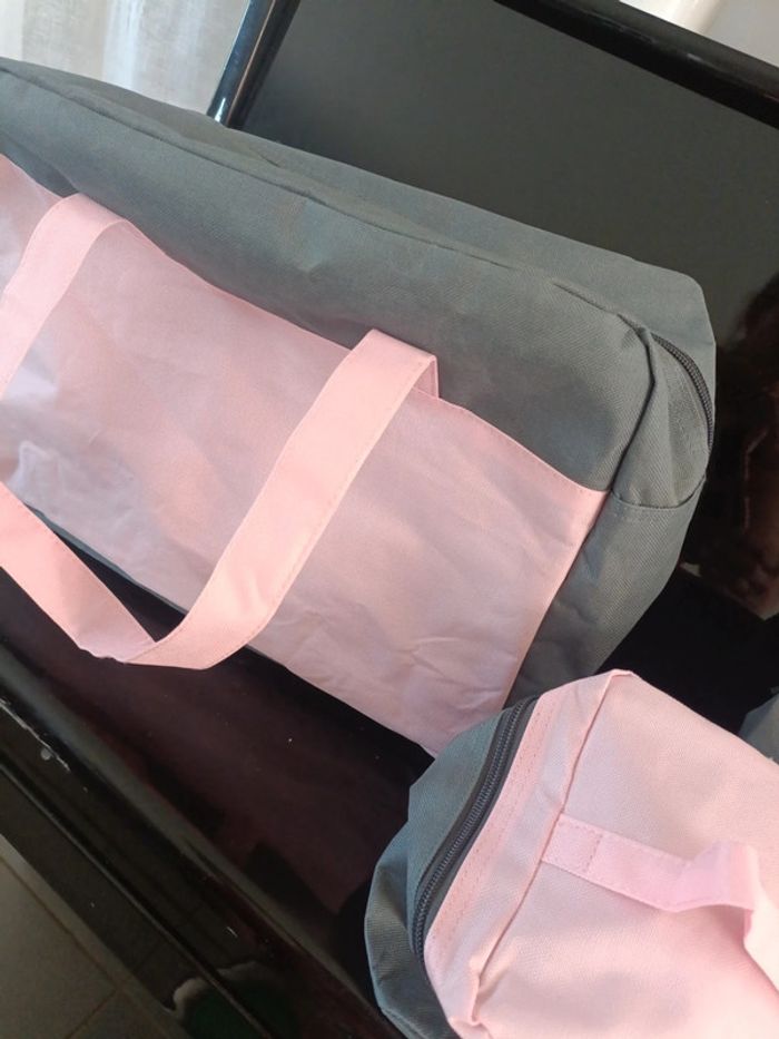 Ensemble bagage gris rose LBVYR - photo numéro 3