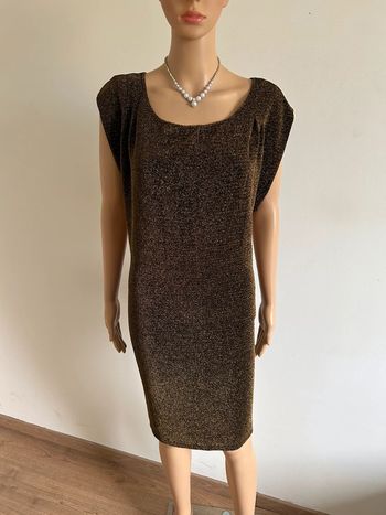Robe dorée pailletée neuve Breal taille 44 (valeur 50€)