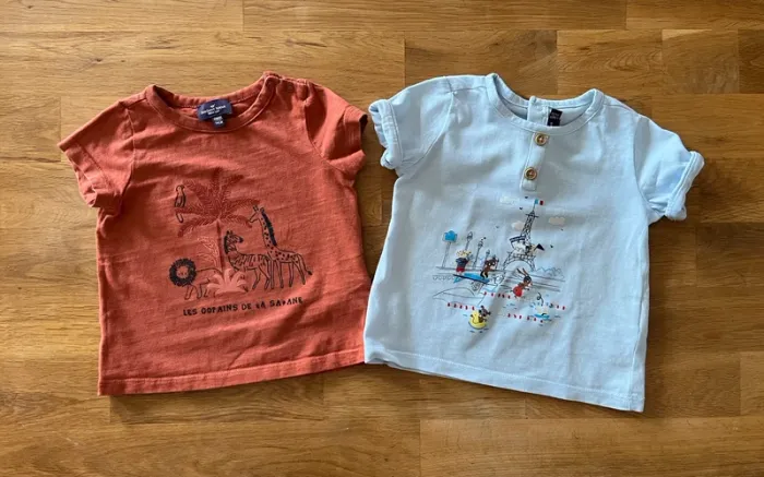 Lot de 2 t-shirts Sergent Major 12 mois - photo numéro 3