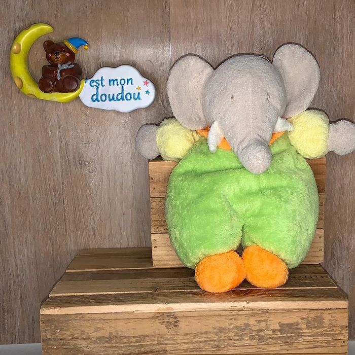 NOU13 doudou éléphant 🐘 nounours