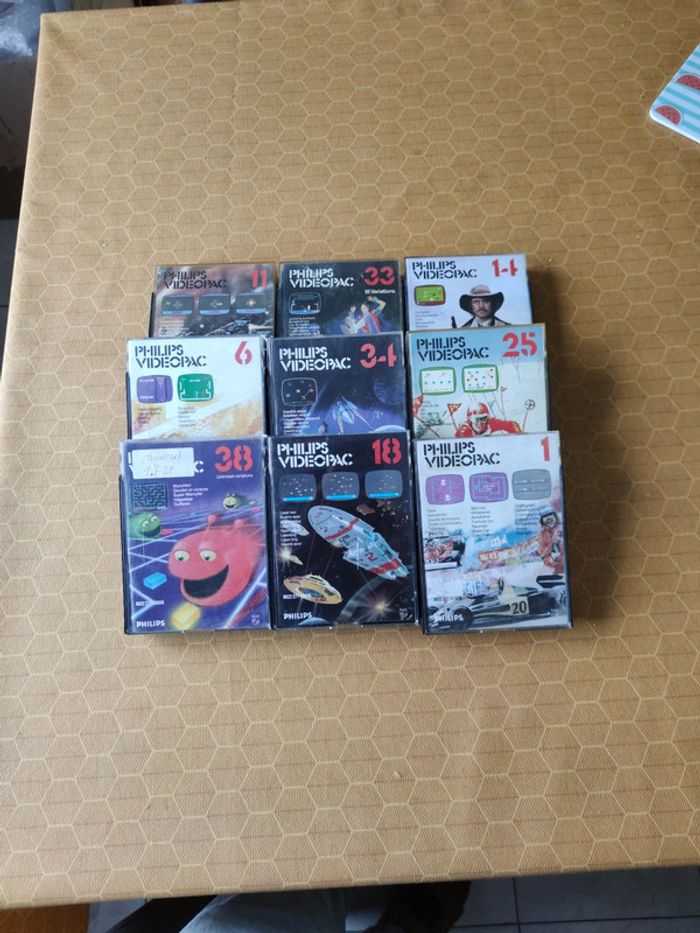 Lot de 9 jeux Videopac