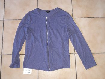 Veste zippée femme T 2