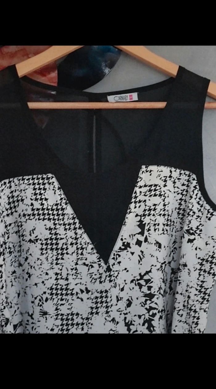 Robe courte à motifs noirs et blancs Carnaby - photo numéro 3