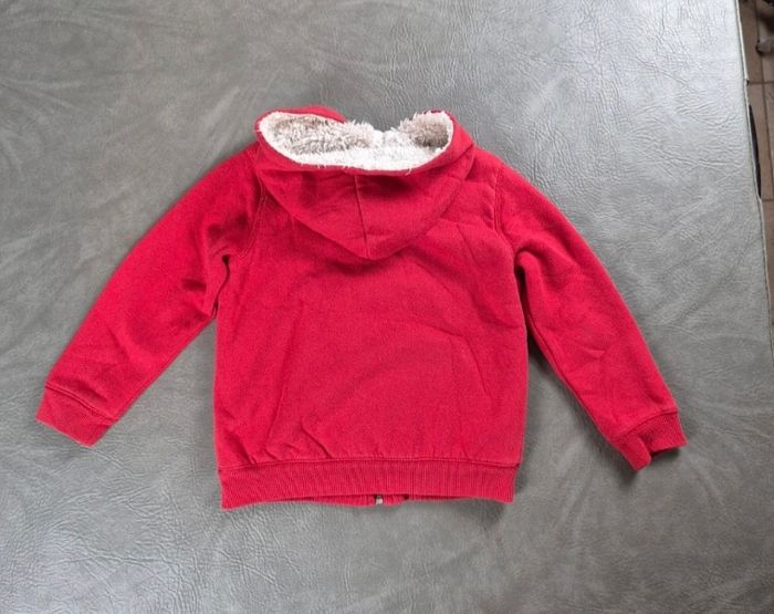 Manteau / veste Monoprix 6 ans rouge avec capuche A61 - photo numéro 3