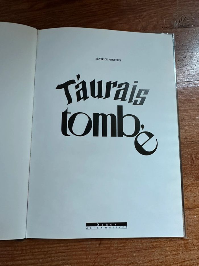 Livre album T’aurais tombé Beatrice Poncelet Syros Alternatives - photo numéro 11