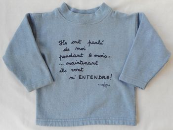 Sweat molletonné bleu - 12 mois