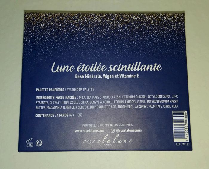 Palette de Maquillage Yeux "Lune Étoilée Scintillante" - Rose La Lune - photo numéro 4