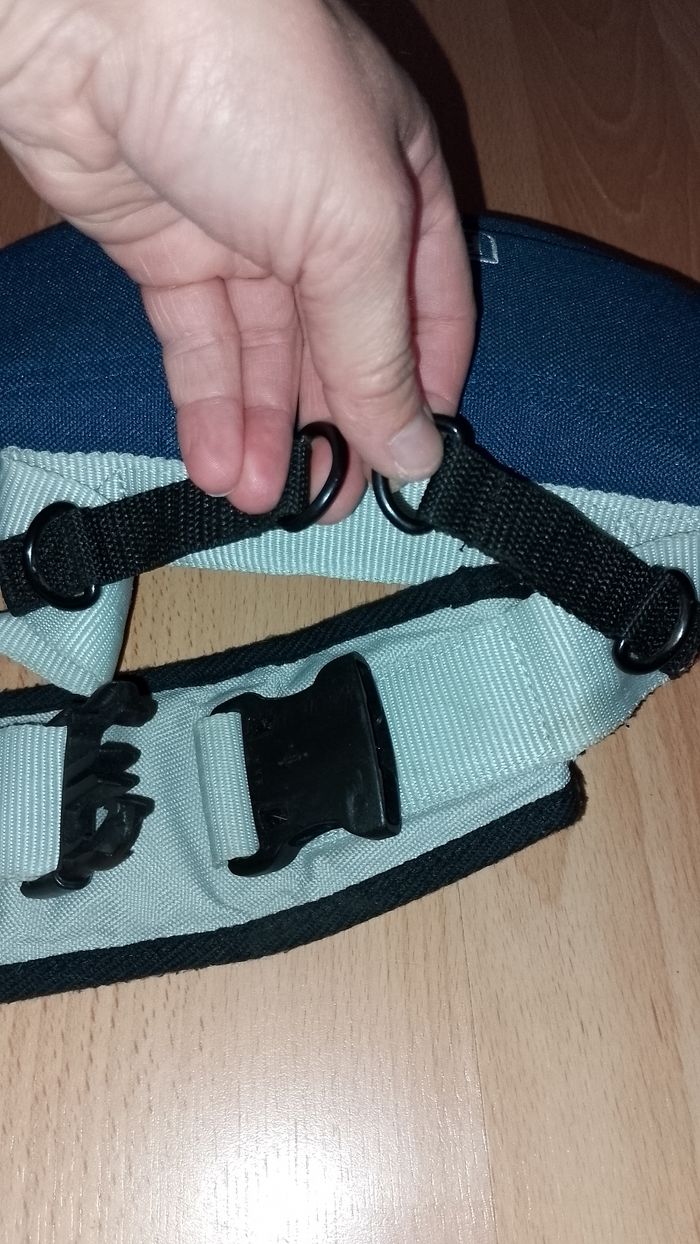 Porte bébé  PINPON bleu et gris - photo numéro 8