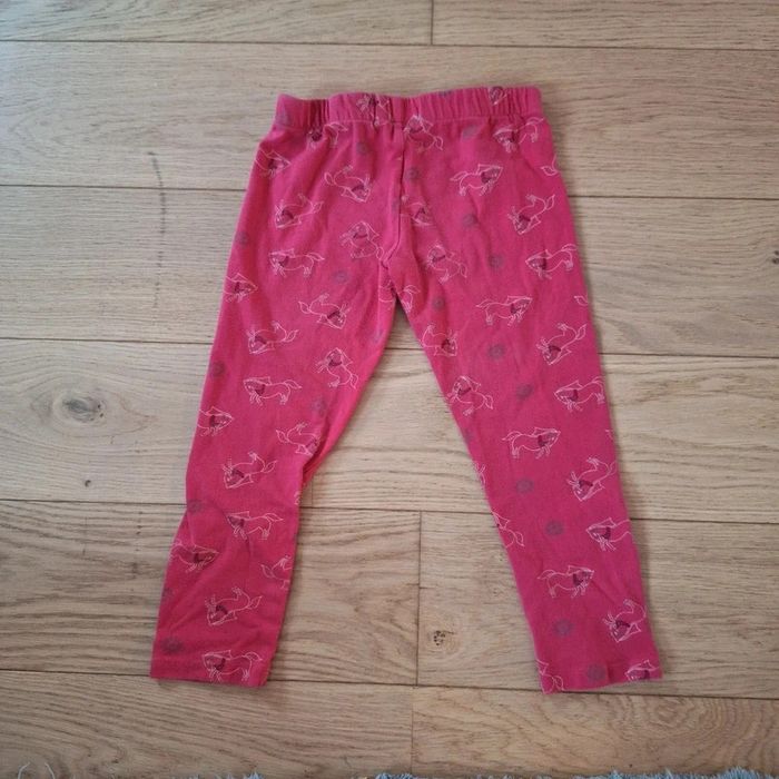 Legging rose cheval longueur chevilles Galeries languettes 6 ans - photo numéro 2