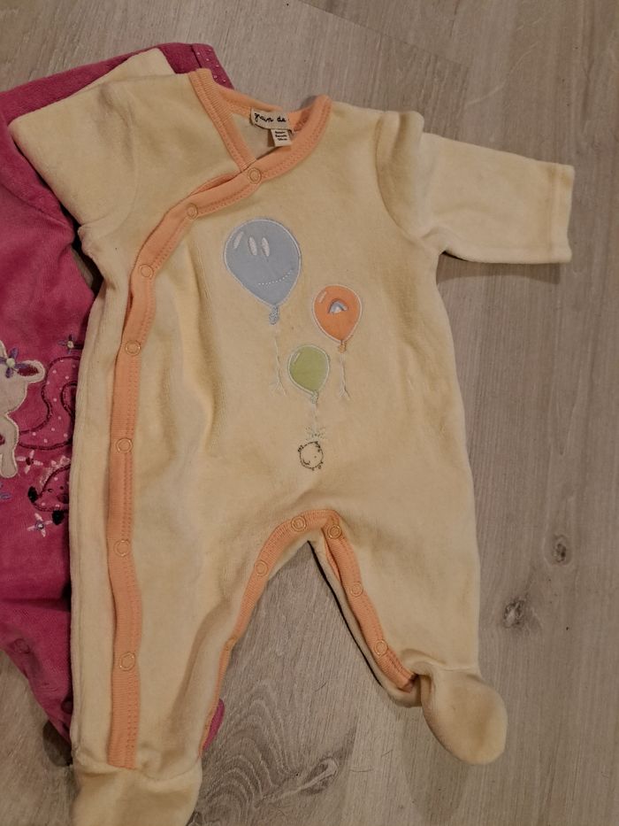 Lot de deux pyjamas naissance - photo numéro 3