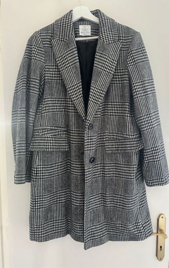 Manteau carreaux primark