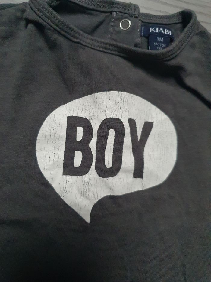 Maillot t-shirt 9mois garçon - photo numéro 3