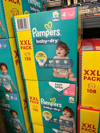 Couches Pampers baby dry taille 4