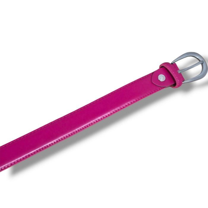 Ceinture cuir synthétique - Rose taille 115 - photo numéro 9