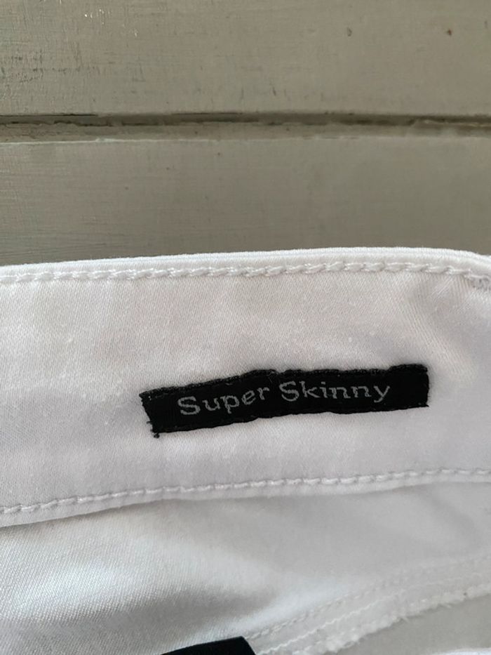 Jeans stretch super skinny blanc Yes Miss taille 27 US soit 36/38 - photo numéro 8