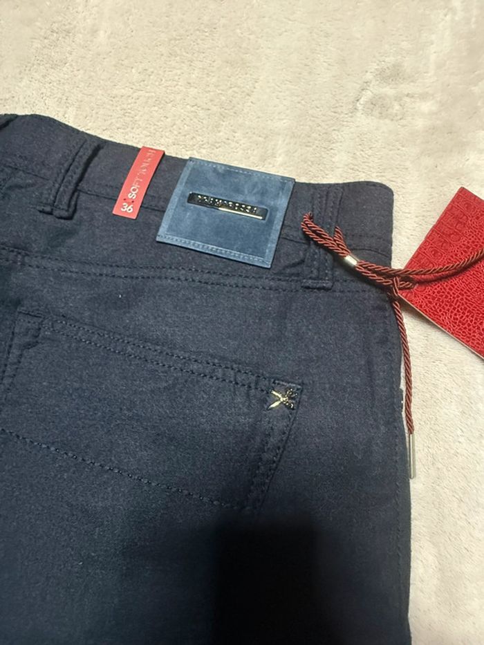 Tramarossa - Jean en laine, coupe droite, Bleu foncé, taille 36 - photo numéro 9