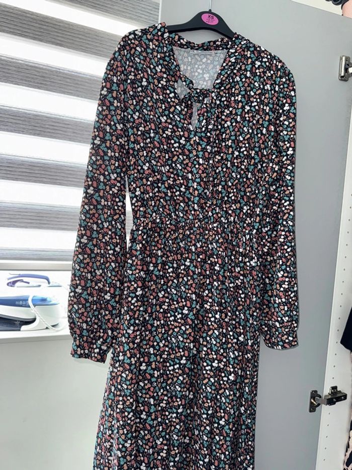Robe fleurie taille unique longue - photo numéro 4