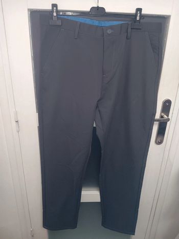 Pantalon homme 48 slim gris foncé élégant casual