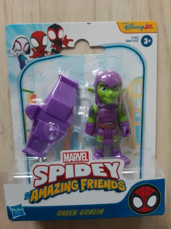 Marvel Spidey et Ses Amis Extraordinaires, Figurine Bouffon Vert avec Accessoire