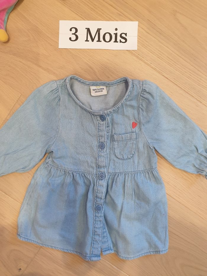 Robe en jean Tape à l'œil 3 mois - photo numéro 2