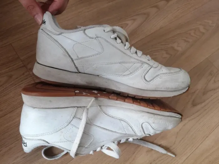 Basket / sneakers blanches Classic Reebok taille 38,5 semelle camel - photo numéro 6