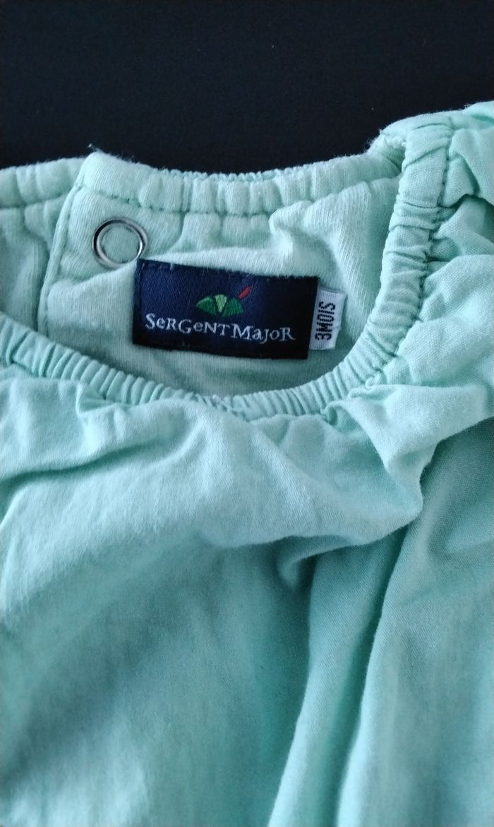 Tunique manches courtes , verte , Sergent Major , 3M - photo numéro 3