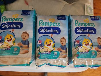 Lot 3 paquets couches de bain taille 3-4