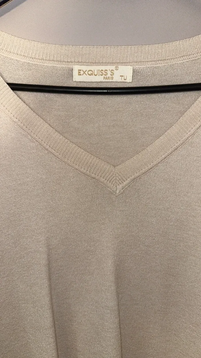 Robe pull beige – Taille unique - photo numéro 2