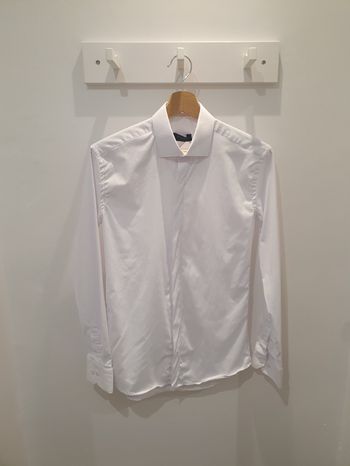 Chemise Toulouse unie blanc Taille XL (taille très petit)