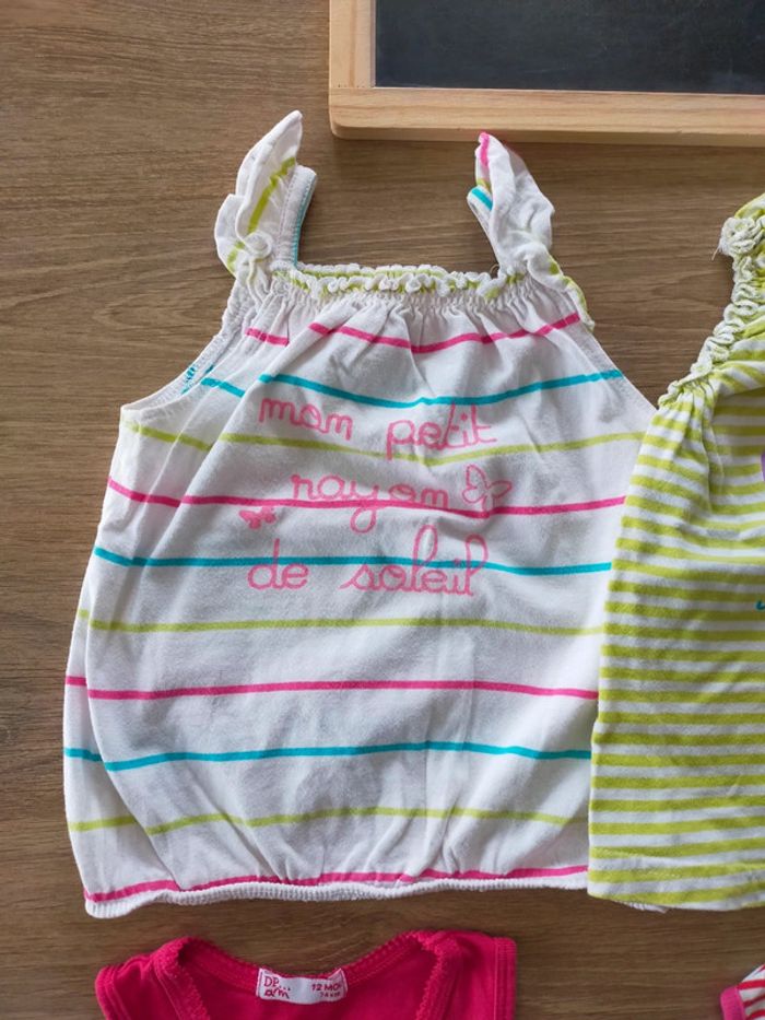 Débardeurs été fille taille 12mois - photo numéro 2