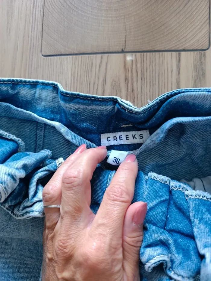 Short en jean bleu Creeks S neuf - photo numéro 4